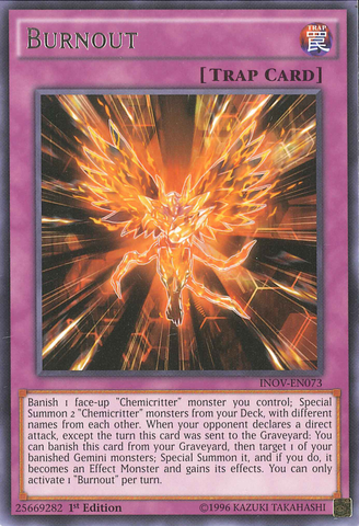 Burnout [INOV-EN073] Rare Yu-Gi-Oh!
