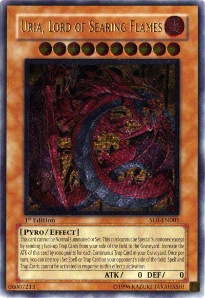 Uria, Lord of Searing Flames (UTR) [SOI-EN001] Ultimate Rare Yu-Gi-Oh!