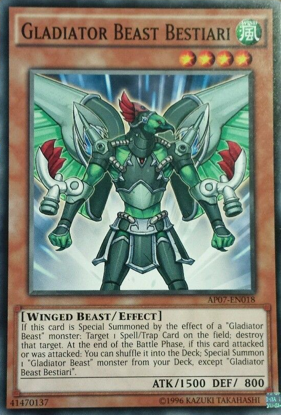 Gladiator Beast Bestiari [AP07-EN018] Common Yu-Gi-Oh!