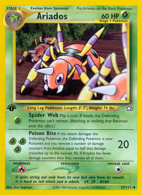 Ariados (27/111) [Neo Genesis 1st Edition] Pokémon