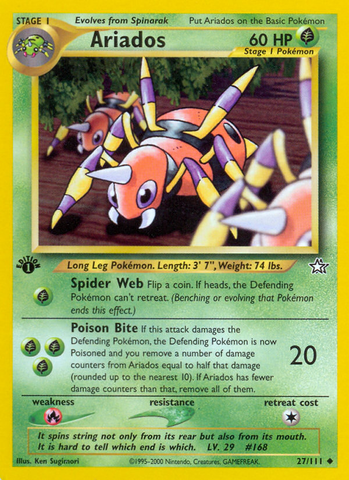 Ariados (27/111) [Neo Genesis 1st Edition] Pokémon