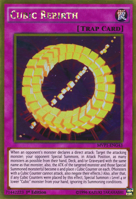 Cubic Rebirth [MVP1-ENG43] Gold Rare Yu-Gi-Oh!