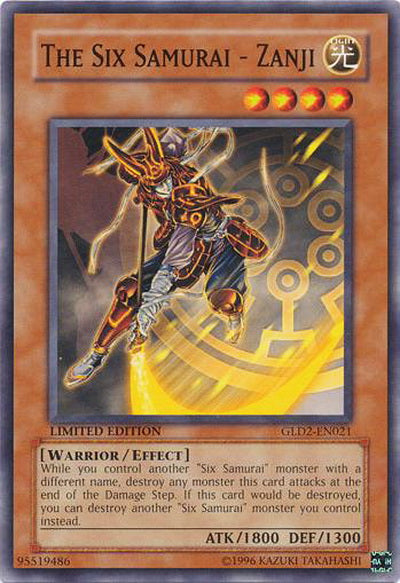 The Six Samurai - Zanji [GLD2-EN021] Common Yu-Gi-Oh!