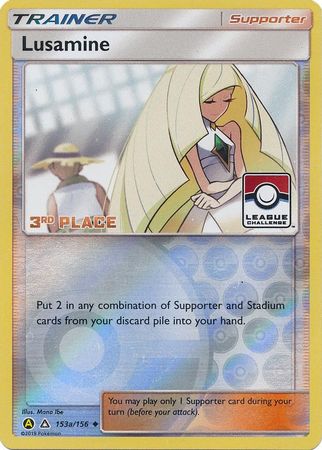 Lusamine (153a/156) (League Challenge Alt Art 3rd Place) [Sun & Moon: Ultra Prism] Pokémon