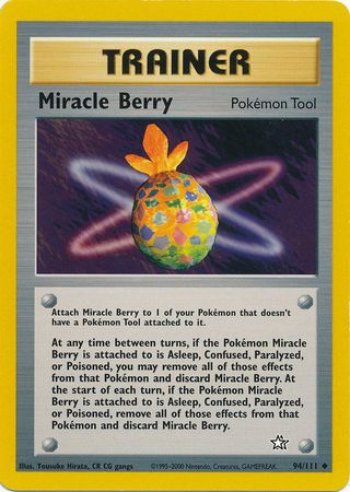 Miracle Berry (94/111) [Neo Genesis Unlimited] Pokémon