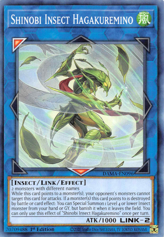 Shinobi Insect Haggakuremino [DAMA-EN096] Common Yu-Gi-Oh!