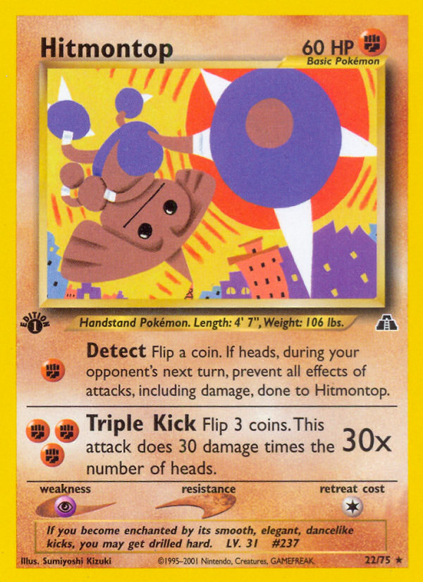 Hitmontop (22/75) [Neo Discovery 1st Edition] Pokémon