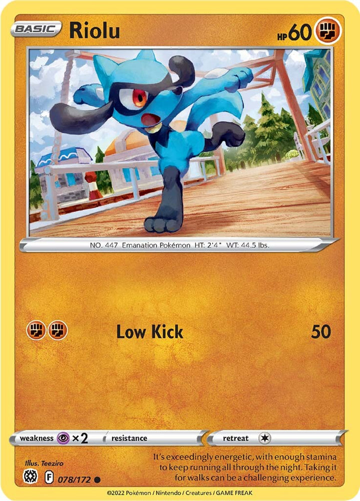 Riolu (078/172) [Sword & Shield: Brilliant Stars] Pokémon