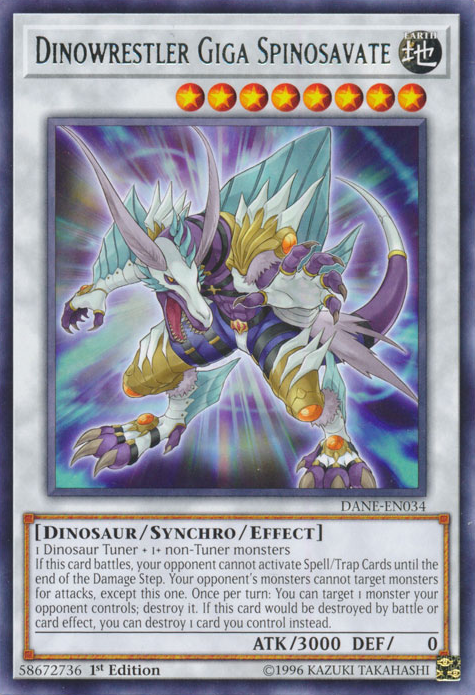 Dinowrestler Giga Spinosavate [DANE-EN034] Rare Yu-Gi-Oh!