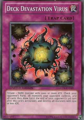Deck Devastation Virus [GLD4-EN049] Common Yu-Gi-Oh!