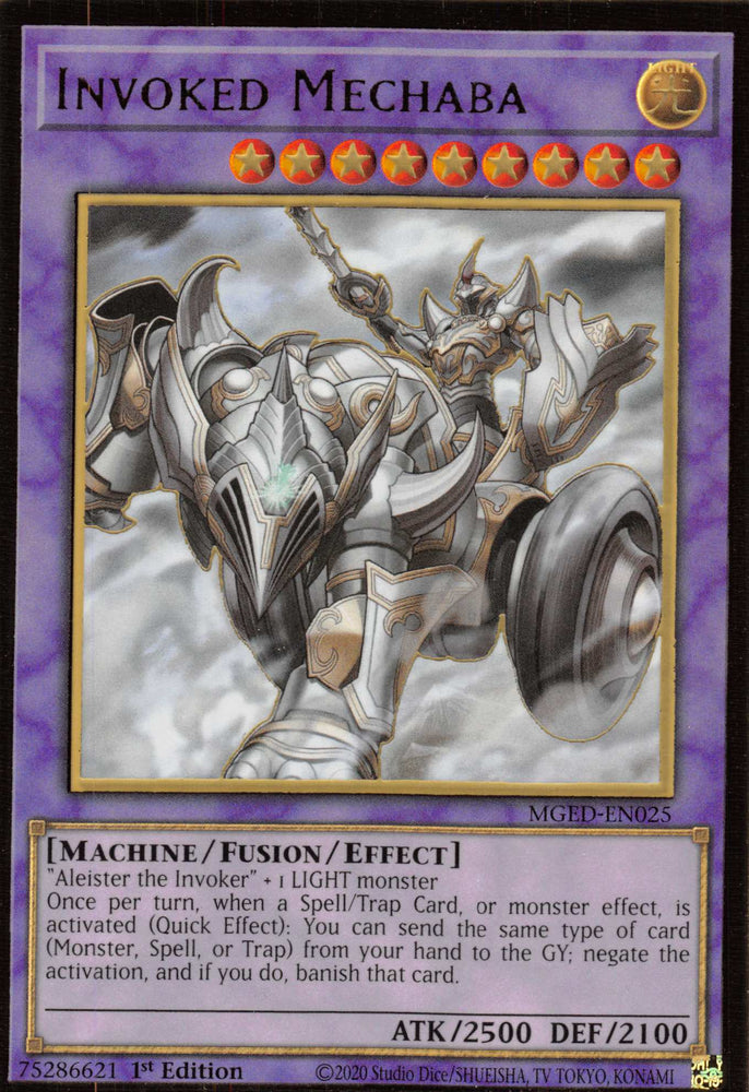 Invoked Mechaba [MGED-EN025] Gold Rare Yu-Gi-Oh!