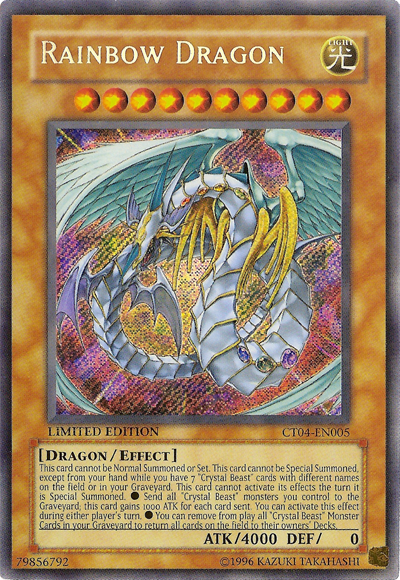 Rainbow Dragon [CT04-EN005] Secret Rare Yu-Gi-Oh!
