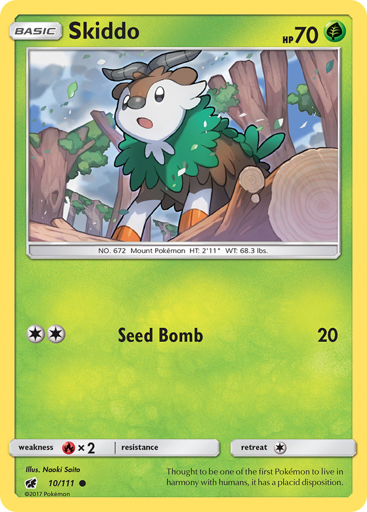 Skiddo (10/111) [Sun & Moon: Crimson Invasion] Pokémon