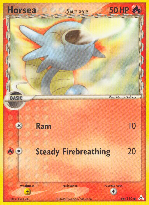 Horsea (66/110) (Delta Species) [EX: Holon Phantoms] Pokémon