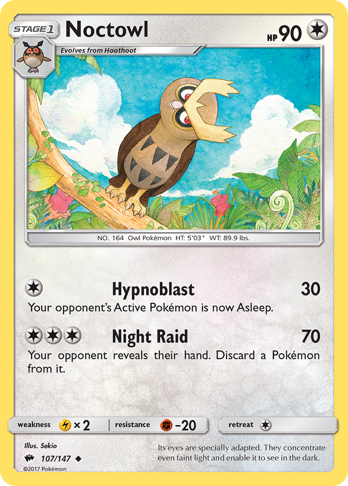 Noctowl (107/147) [Sun & Moon: Burning Shadows] Pokémon