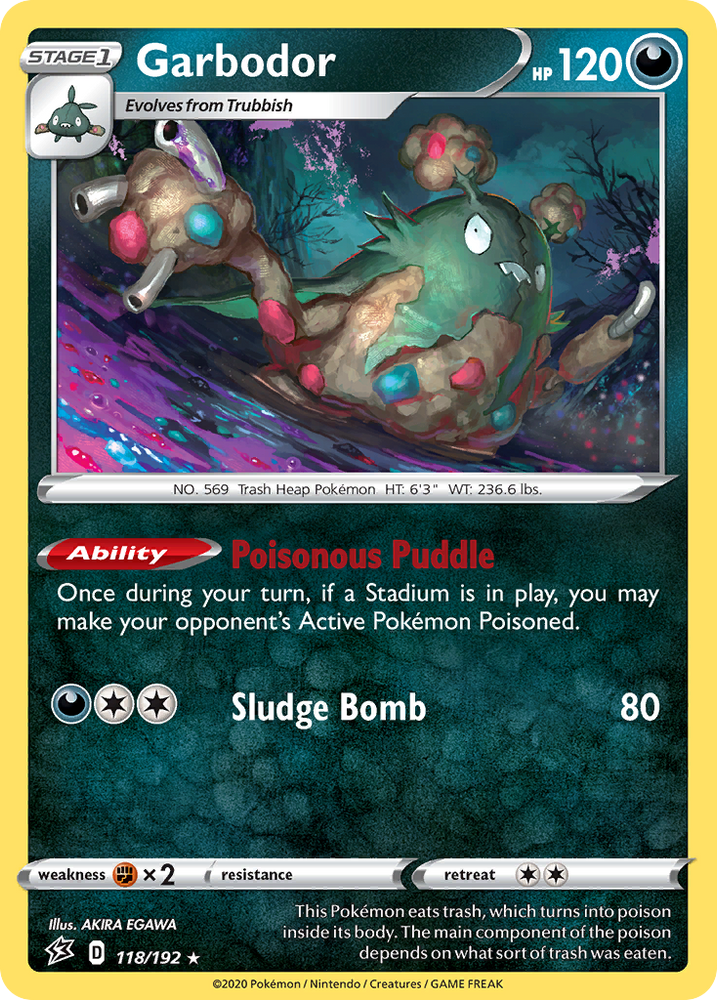 Garbodor (118/192) [Sword & Shield: Rebel Clash] Pokémon