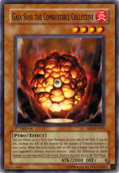 Gaia Soul the Combustible Collective [SD3-EN012] Common Yu-Gi-Oh!