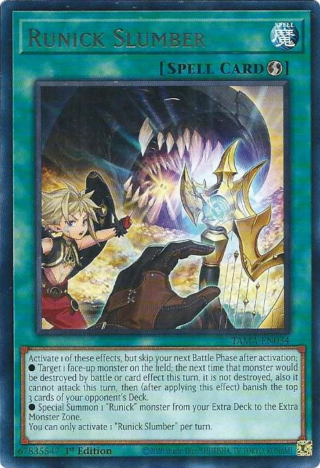 Runick Slumber [TAMA-EN034] Rare Yu-Gi-Oh!