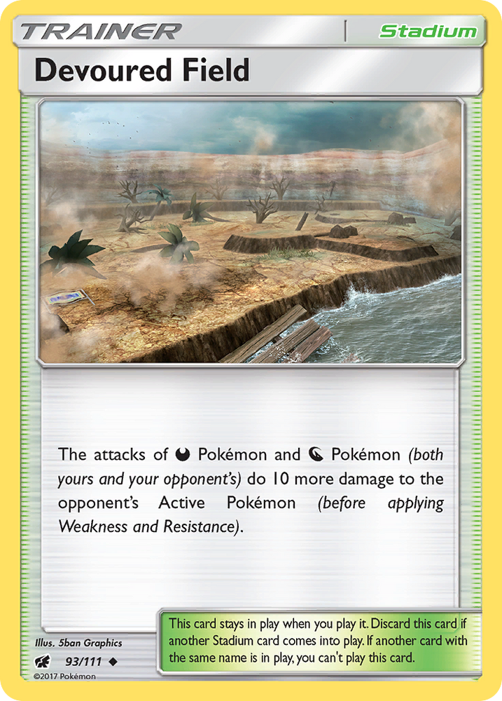 Devoured Field (93/111) [Sun & Moon: Crimson Invasion] Pokémon
