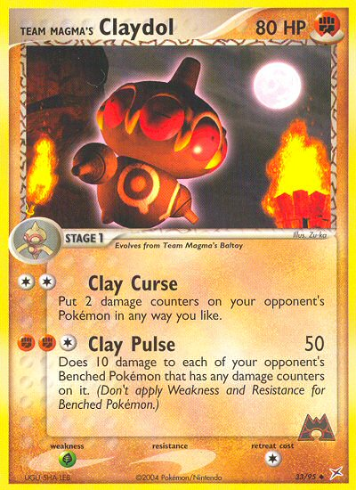 Team Magma's Claydol (33/95) [EX: Team Magma vs Team Aqua] Pokémon