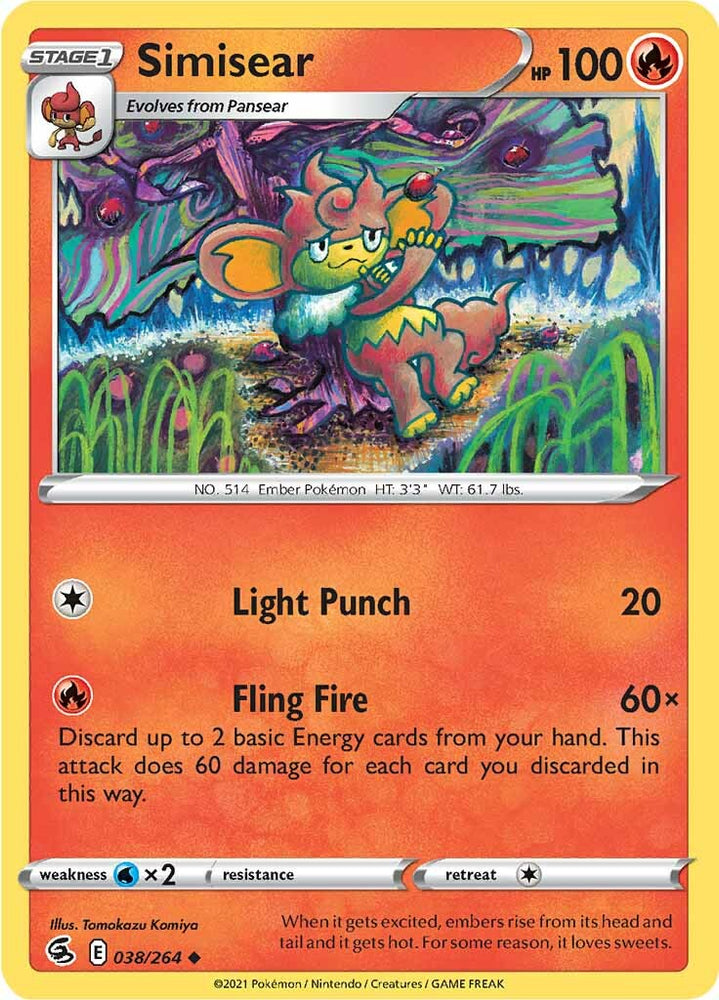 Simisear (038/264) [Sword & Shield: Fusion Strike] Pokémon