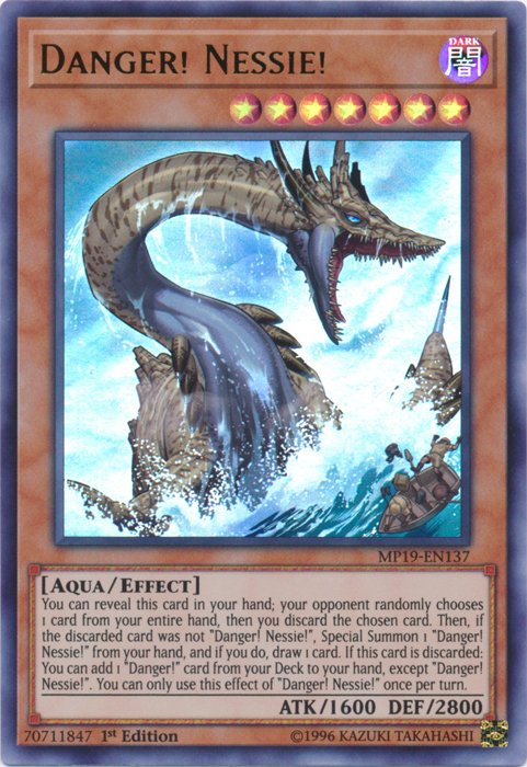 Danger! Nessie! [MP19-EN137] Ultra Rare Yu-Gi-Oh!