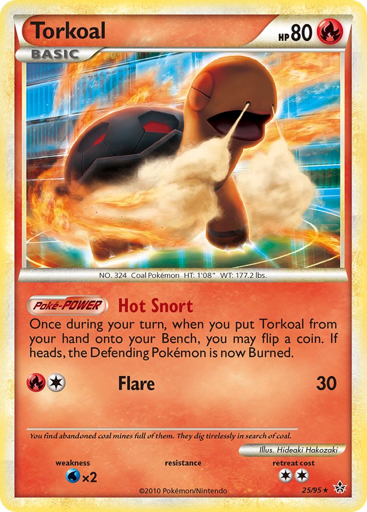 Torkoal (25/95) [HeartGold & SoulSilver: Unleashed] Pokémon