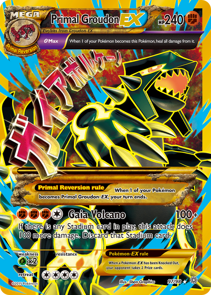 Primal Groudon EX (97/98) [XY: Ancient Origins] Pokémon