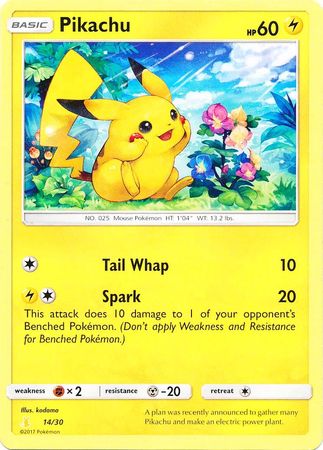 Pikachu (14/30) [Sun & Moon: Trainer Kit - Alolan Raichu] Pokémon