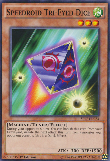 Speedroid Tri-Eyed Dice [SP17-EN023] Common Yu-Gi-Oh!
