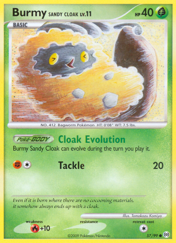 Burmy Sandy Cloak (57/99) [Platinum: Arceus] Pokémon