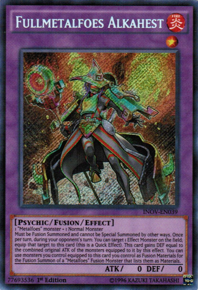 Fullmetalfoes Alkahest [INOV-EN039] Secret Rare Yu-Gi-Oh!