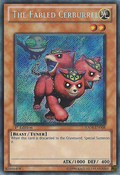 The Fabled Cerburrel [HA04-EN008] Secret Rare Yu-Gi-Oh!