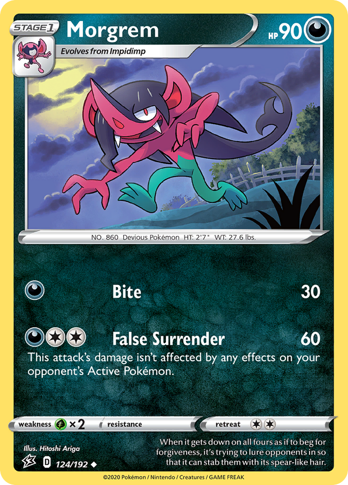 Morgrem (124/192) [Sword & Shield: Rebel Clash] Pokémon