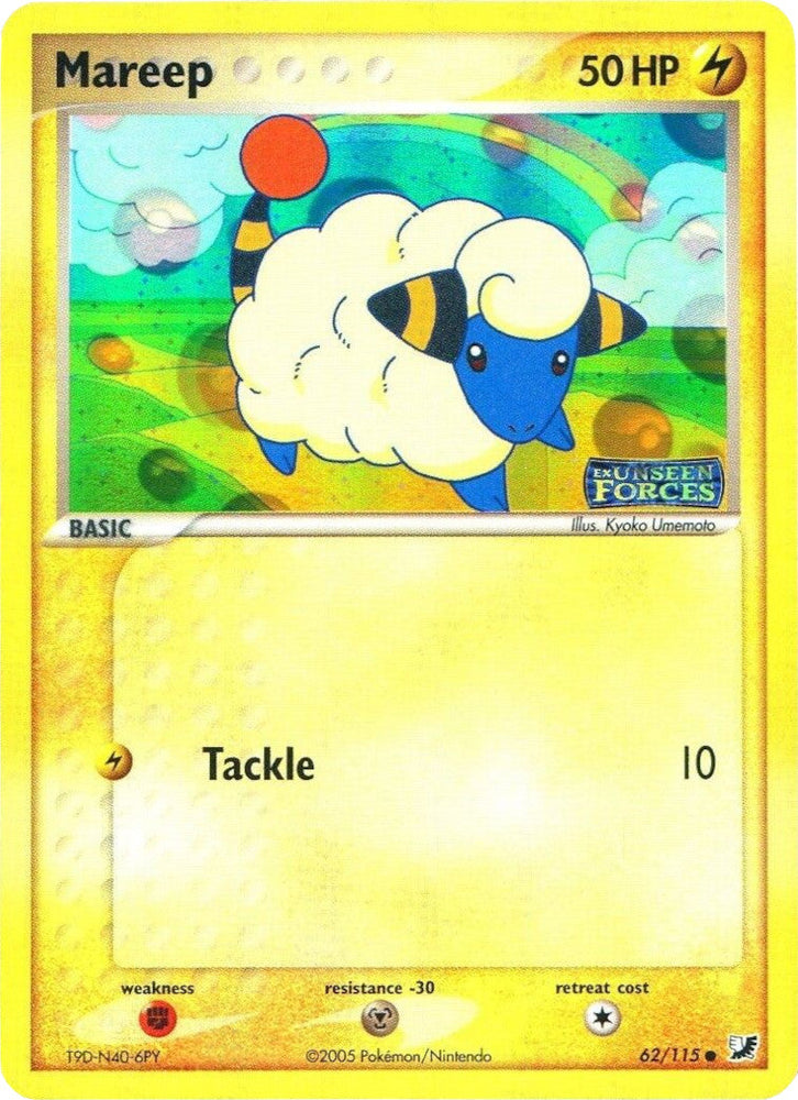 Mareep (62/115) (Stamped) [EX: Unseen Forces] Pokémon