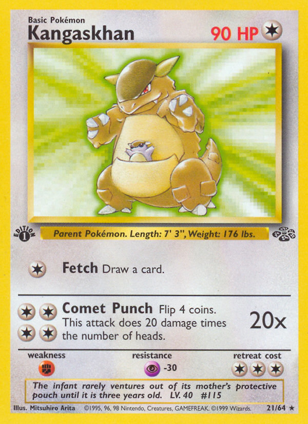 Kangaskhan (21/64) [Jungle 1st Edition] Pokémon