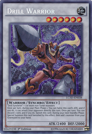 Drill Warrior [LC5D-EN038] Secret Rare Yu-Gi-Oh!