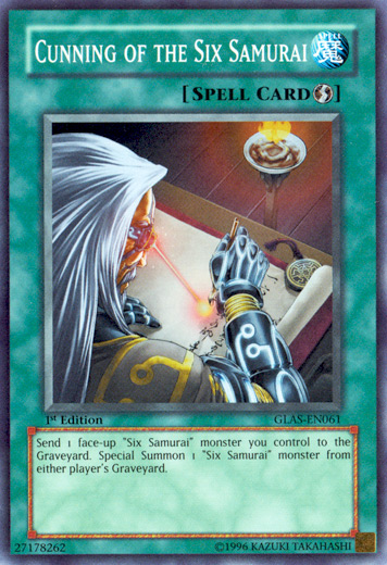 Cunning of the Six Samurai [GLAS-EN061] Super Rare Yu-Gi-Oh!