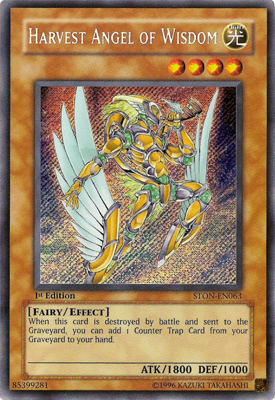 Harvest Angel of Wisdom [STON-EN063] Secret Rare Yu-Gi-Oh!