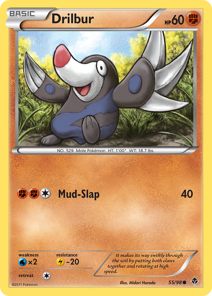 Drilbur (55/98) [Black & White: Emerging Powers] Pokémon