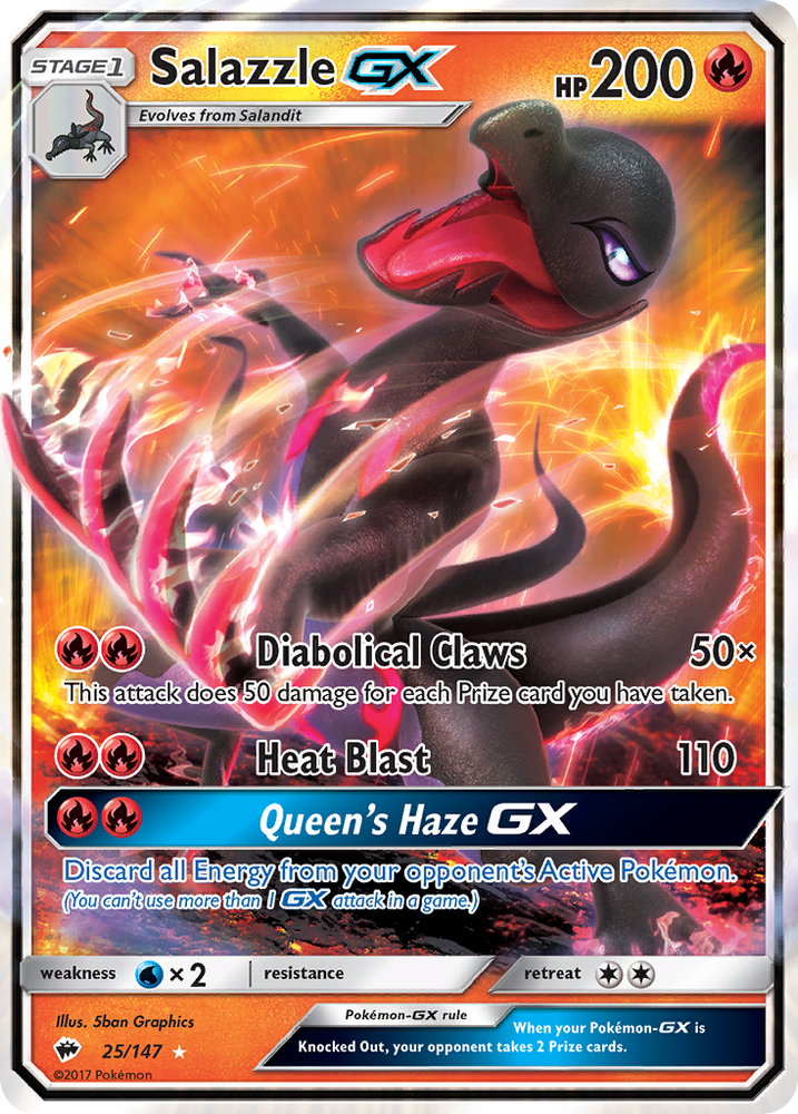 Salazzle GX (25/147) [Sun & Moon: Burning Shadows] Pokémon