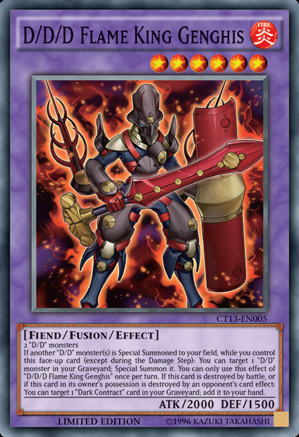 D/D/D Flame King Genghis [CT13-EN005] Super Rare Yu-Gi-Oh!