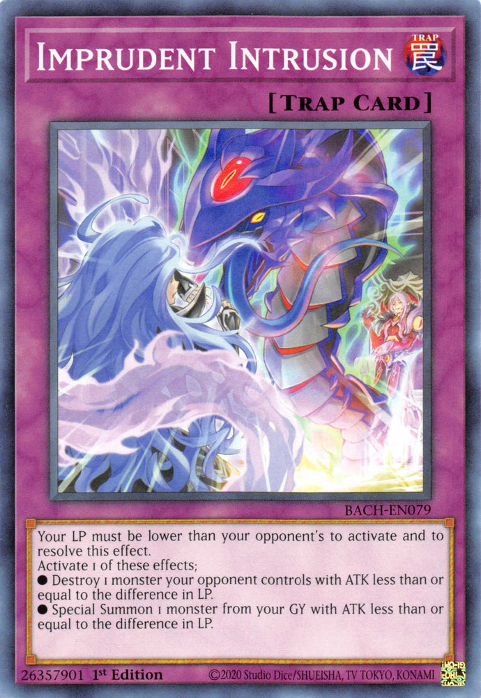 Imprudent Intrusion [BACH-EN079] Common Yu-Gi-Oh!