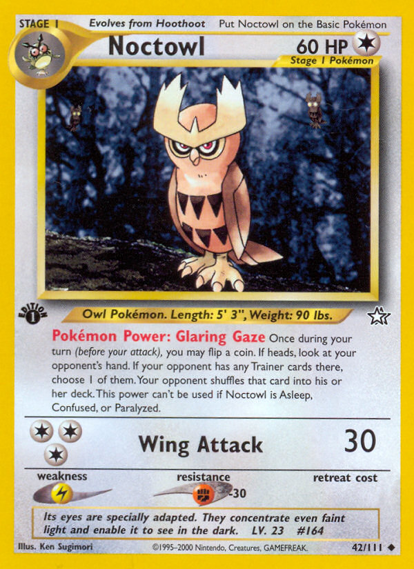 Noctowl (42/111) [Neo Genesis 1st Edition] Pokémon