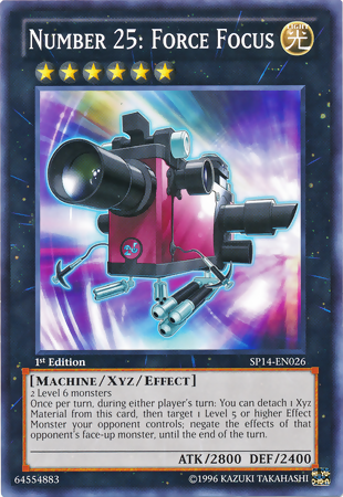 Number 25: Force Focus [SP14-EN026] Starfoil Rare Yu-Gi-Oh!