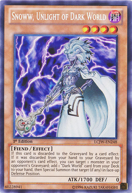 Snoww, Unlight of Dark World [LCJW-EN248] Secret Rare Yu-Gi-Oh!
