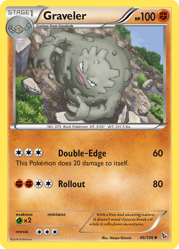 Graveler (46/106) [XY: Flashfire] Pokémon