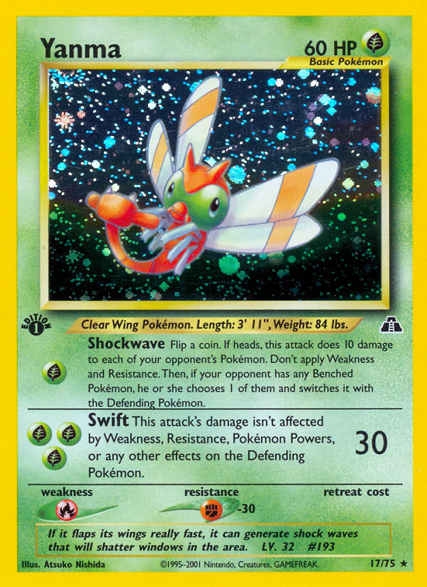 Yanma (17/75) [Neo Discovery 1st Edition] Pokémon