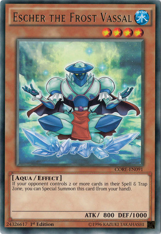 Escher the Frost Vassal [CORE-EN091] Rare Yu-Gi-Oh!
