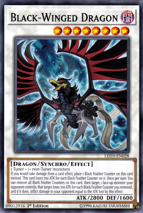 Black-Winged Dragon [LED3-EN028] Common Yu-Gi-Oh!